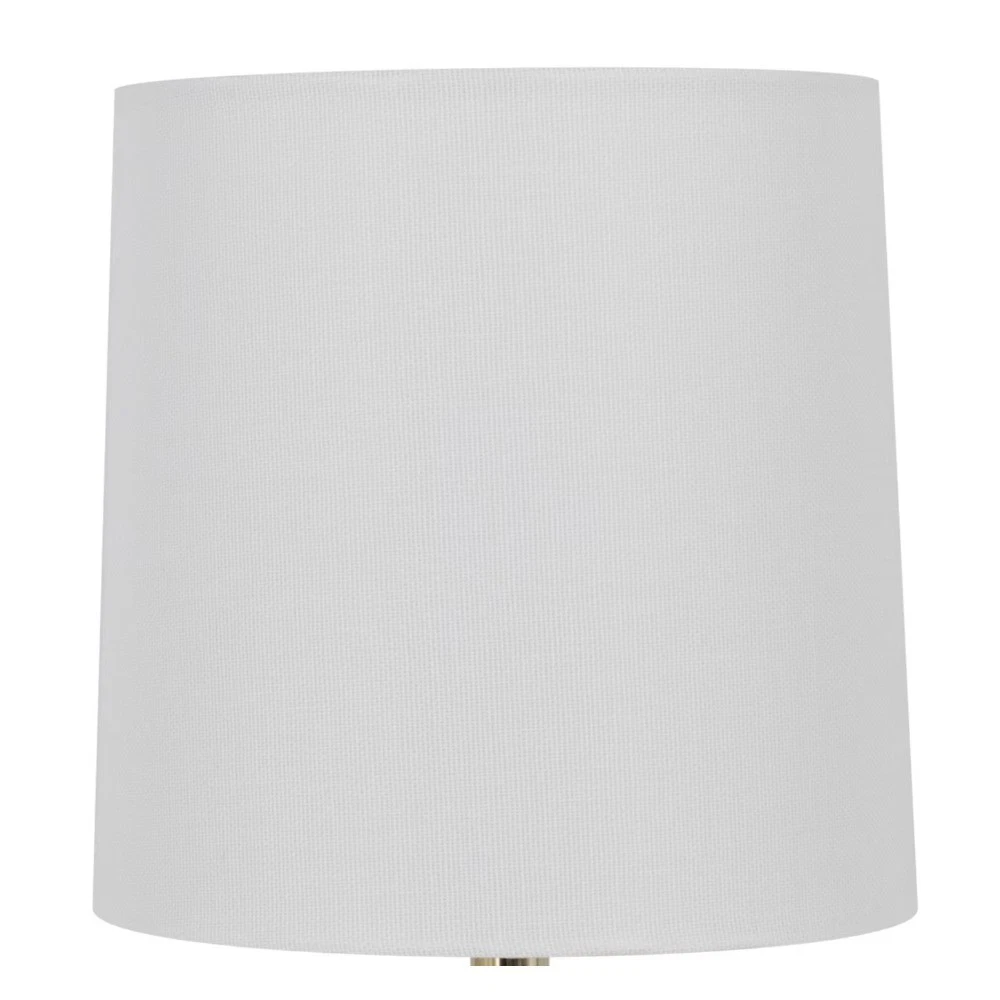 12.75 in White Ball Table Lamp with White Shade - thumbnail 3