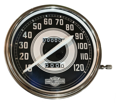Harley 2:1 ratio SPEEDOMETER 1941 - 1946 ''OE'' style for Knucklehead UL 45 Servi