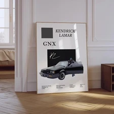 Kendrick Lamar GNX Hip Hop Album Music Wall Decor Poster, No Frame