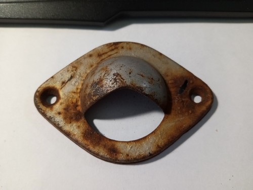 Licsense Plate Light Bezzle Used Maker and Fitment Unknown 2 5/8" Hole Spacing - Picture 3 of 8