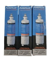 Three(3) PurePlus Refrigerator Water Filters. LG Kenmore PP-RWF1200A-S New