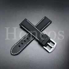 22MM RUBBER WATCH BAND STRAP FITS FOR SEIKO SKX007 SKX009, SKX175 SKX176 BLACK