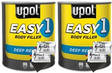 2x UPOL EASY 1 Lightweight Car Body Filler Deep Repair 3L + Hardener & Spreader