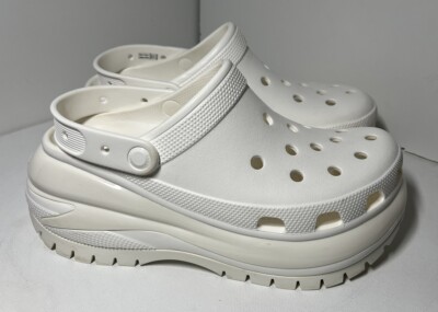 crocs classic platform clog White Women s 11, Men s 9 Model 207988 Release 6/22