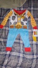 Disney Pajamas Toy Story Sheriff Woody Toddler Boy's Costume Style Set Size 18M