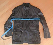 Giacca di pelle Nicole Farhi Safari, taglia S/M, come nuova