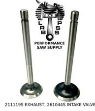 NEW INTAKE & EXHAUST VALVES FITS BRIGGS & STRATTON 5HP L HEAD ENGINES, USA SHIP