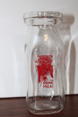 Vintage NORTH STAR BRAND-BRUCE CROSSING Michigan-MI ACL DAIRY-MILK BOTTLE