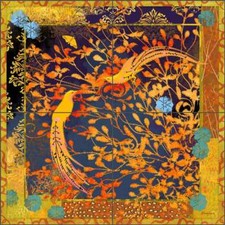 Bird Tile Backsplash Evelia Art Ceramic Mural OB-ES73a