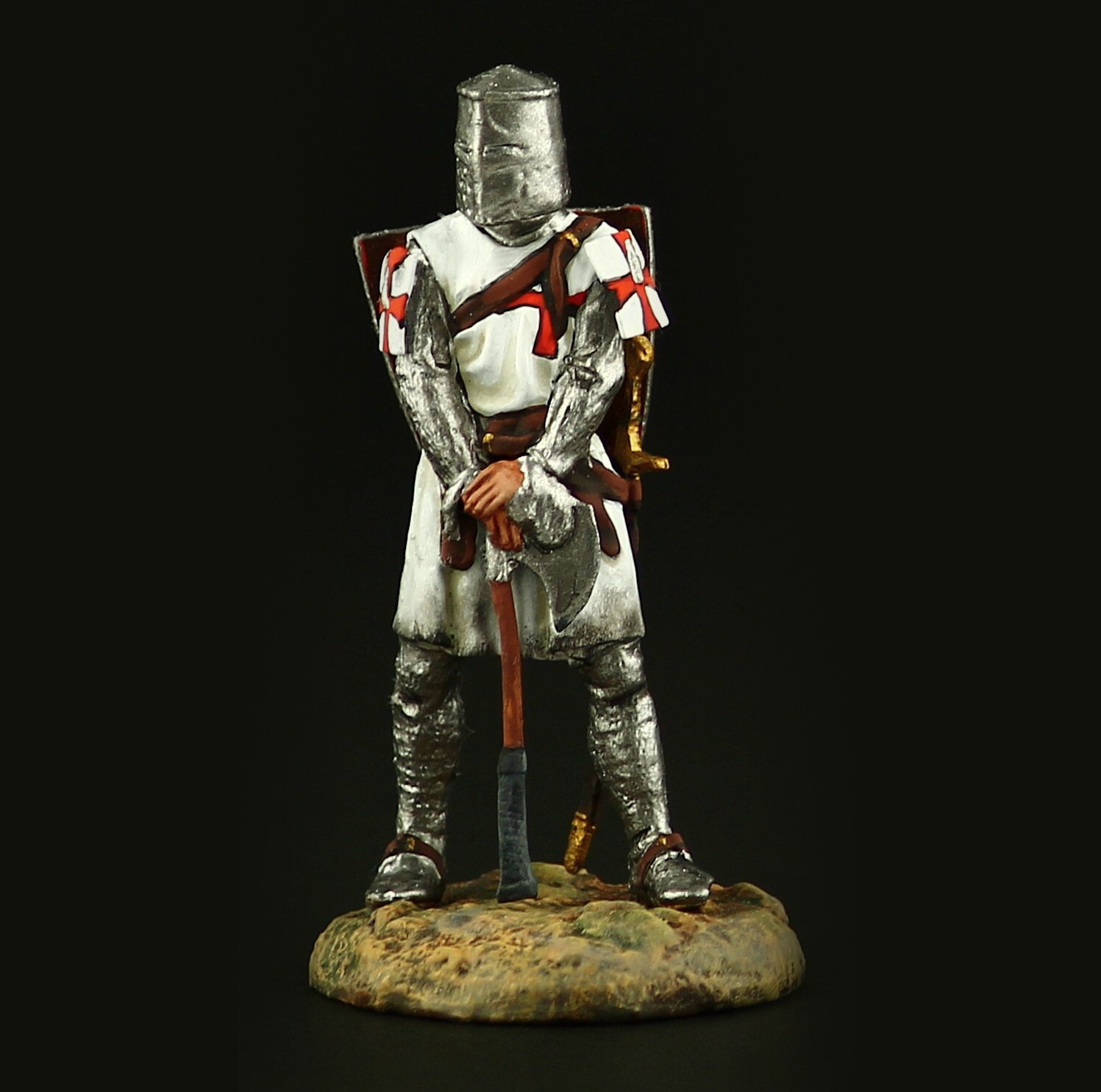 Tin soldier Collectible Templar Order Knight, 1270-1291  Crusaders