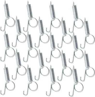 BRANDED 20 Pack Pet Cage Door Latch Spring Hook Quail Cage J Clips for Wire Cages The Do