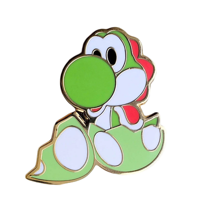 Yoshi Egg Super Mario Brothers Video Game Retro 1.1 Lapel Enamel