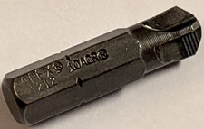 Apex Tool Group 212-10-ACR  1/4'' Torq-Set #10 Hex Insert Bits w/ ACR