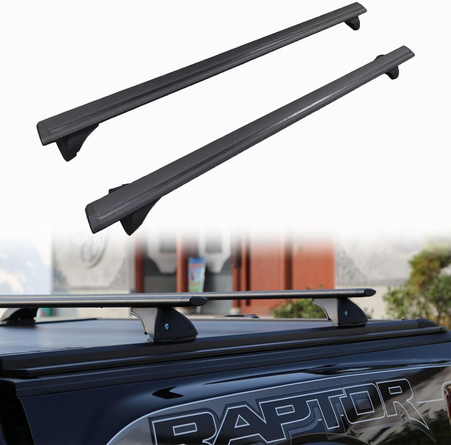 Roof Rack Cross Bars for Truck Bed Racks Work with Retractable Tonneau Covers