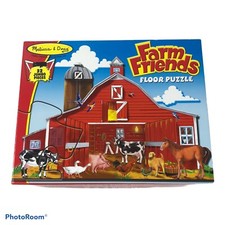 Melissa  Doug 32 Piece Floor Puzzle Farm Friends Jumbo 2' x 3'