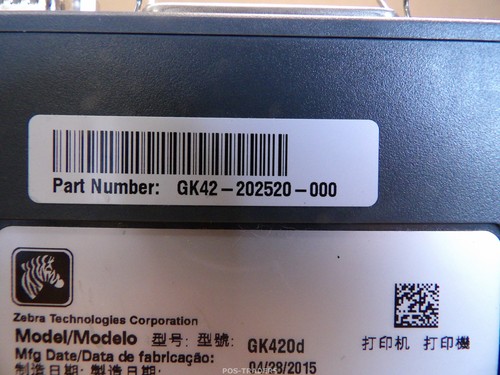 Zebra GK420D Direct Thermal Barcode Label Printer - 2687789 IN - BUTTON DAMAGED - Bild 9 von 9