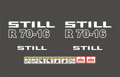 Still R70-16 Fork Lift Decal Set 