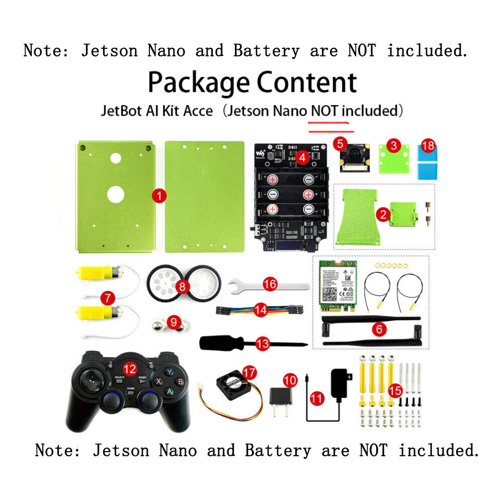 JetBot Car Robot Starter for NVIDIA Jetson Nano Developer Kit B01