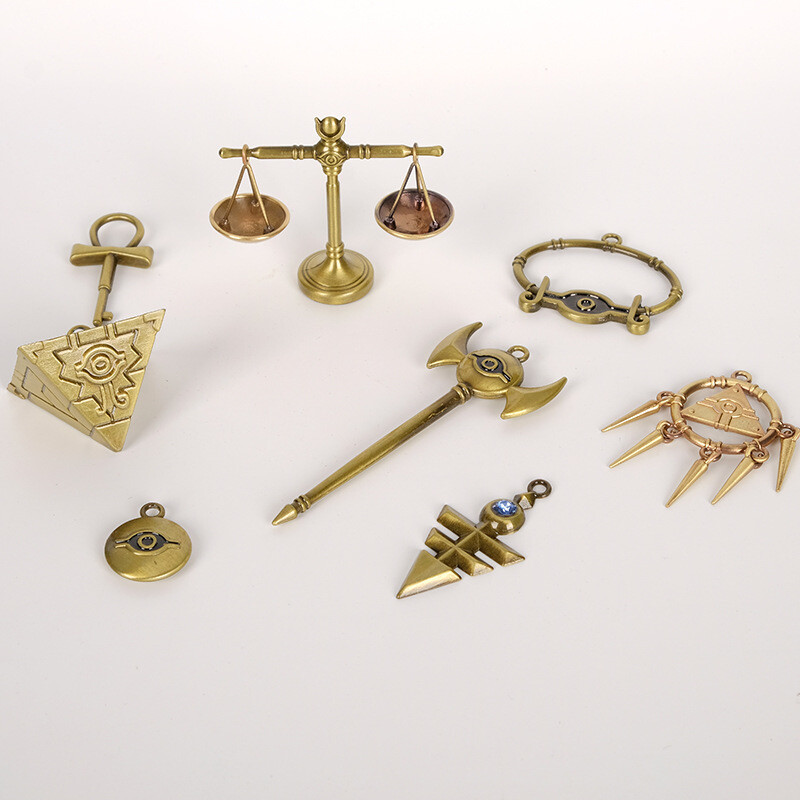 New Yu-Gi-Oh! 8 Pcs/set Millennium Items Puzzle Pendant Necklace