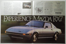 1984 MAZDA RX-7 Sports Car 2 Page Magazine Ad