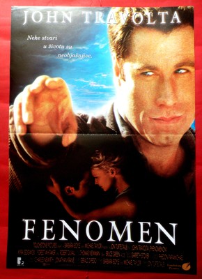 PHENOMENON 1996 JOHN TRAVOLTA ROBERT DUVALL KYRA SEDGWICK RARE EXYU MOVIE POSTER