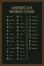 American Morse Code Cool Wall Decor Art Print Poster 24x36