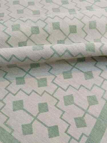 Tapis verts noués à la main laine esthétique tapis fait main salon - Photo 1/4
