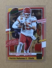 2023 Panini Clearly Donruss Patrick Mahomes II Green #15/49 Jersey Number 1/1