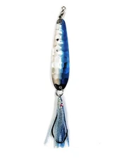 Salmon Spoon McOmie's 4" Blue/Nickel w/Hoochie