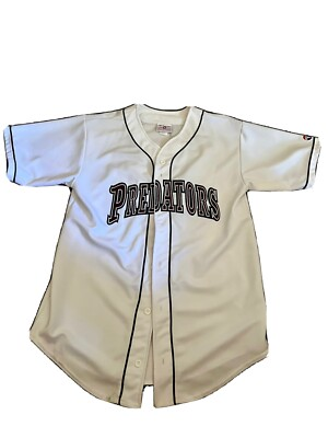 #ad Preditor Baseball Jersey Teamwork Athletic Apparel White Size Large $13.00