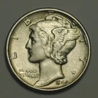 #5 Nicer Low Mintage 1944 P Mercury Dime