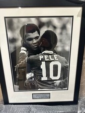 Pele & Muhammad Ali Photo Signed - signed by two ICONS - Beckett approved