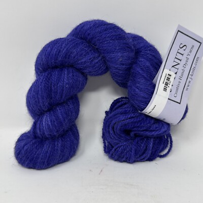 J. Knits Hand Dyed Softee Alpaca 100% Superfine Alpaca Sport Yarn Purple 166yds