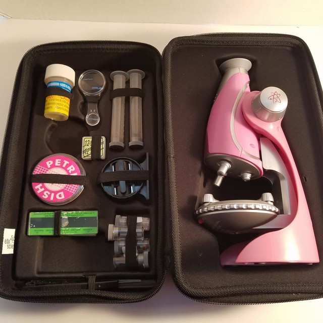 Edu Science Pink Microscope And Kit With Case Toys R Us 2008 37455P eBay