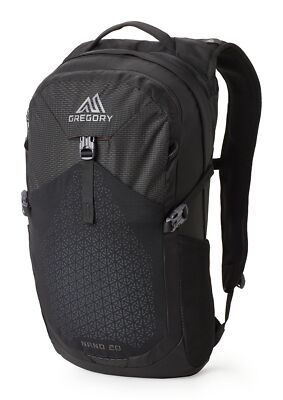 GREGORY Nano 20 Backpack Rucksack Rucksack Obsidian Black schwarz Neu