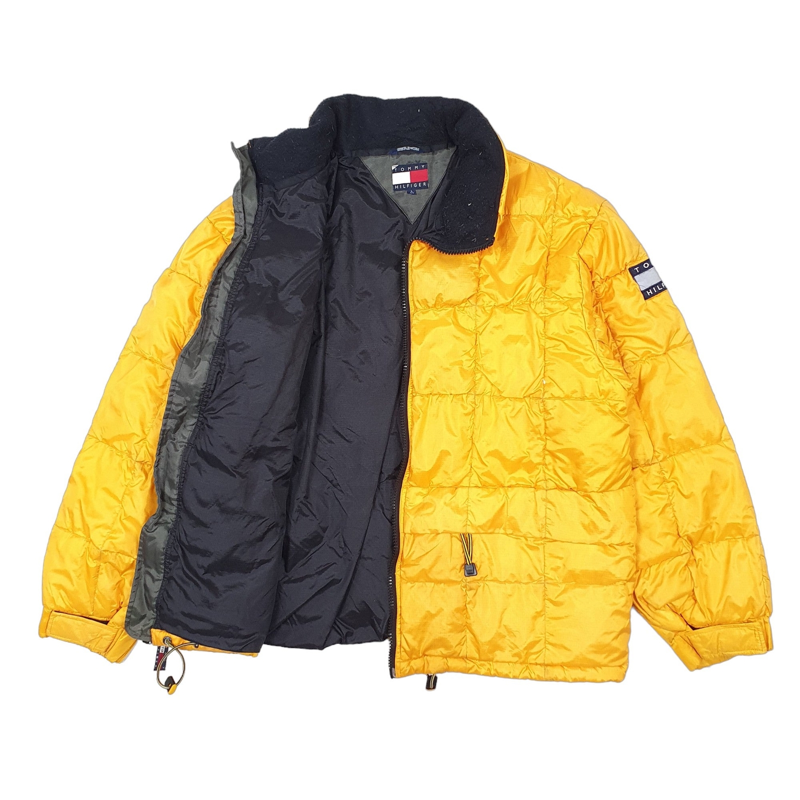 TOMMY HILFIGER Puffer Jacket Insulated Goose Down Outdoors Coat Mens L image 2