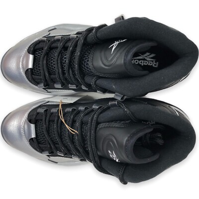 Reebok Question Mid Black Silver Basketball Shoes GX7925 Men\'s Size 7.5 - 8 Reebok Question Mid  main image 4