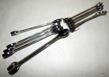 10 PCS GearWrench Chrome Ratcheting 12-Point Metric Combination Wrenches