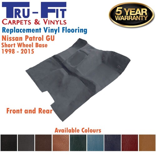 Suits Nissan Patrol GU Y61 98 15 SWB Moulded Rubber Vinyl Flooring F&R Grey eBay