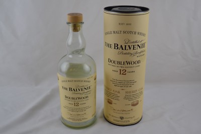 The BALVENIE 12 Year Double Wood Speyside Single Malt Scotch Whisky Bottle & Box