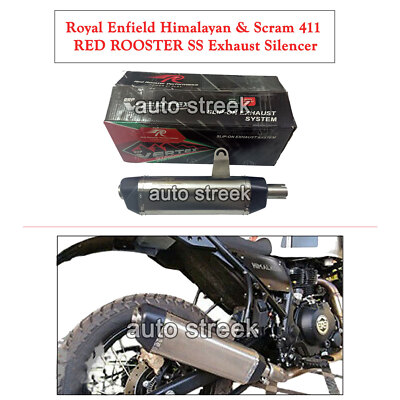 Fit For Royal Enfield Himalayan & Scram 411 RED ROOSTER SS Schalldämpfer