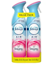 Febreze Downy April air Freshener Odor-Eliminating Spray(8.8 oz)- pack of 2(Two)