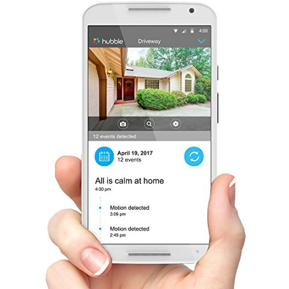 Cámara de vigilancia inteligente para exteriores Motorola, negra (FOCUS72B) Foto 2 de 4