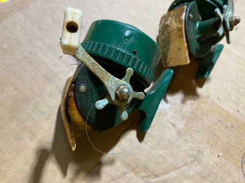 Vintage 2 carretes de pesca bellotas curva sur - Imagen 4 de 5