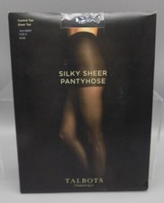 Talbots Silky Sheer Pantyhose Size C Sealed New Ash Grey Unused Vintage