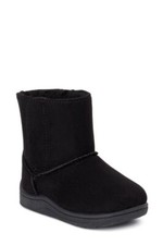 Wonder Nation Girls Infants Faux Shearling Boots Size 3 Black Color NEW
