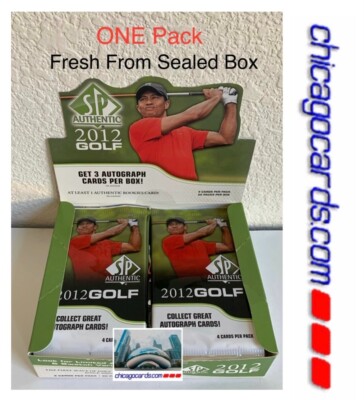2012 UD SP Authentic Golf HOBBY Pack Look4 Michael Jordan Tiger Woods AUTO