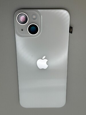 iPhone 14 & Plus Back Glass Cover: Rear Door with flex cables: flash mic nfc