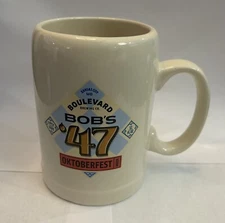 RARE Boulevard Brewing Co Bobs 47 Oktoberfest Stein Mug Kansas City Mo Beer 12oz