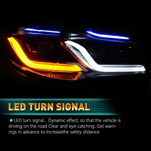 BMW 5 Series F10 M5 Xenon Headlights G30 LED DRL Lamps Update - FULL SET - Picture 13 of 19